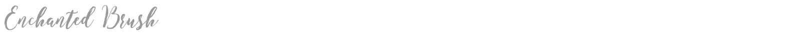 Enchanted Brush font preview